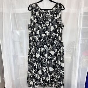 Vintage deadstock Sassy Doll mesh plus size midi dress 1X whimsygoth floral vamp